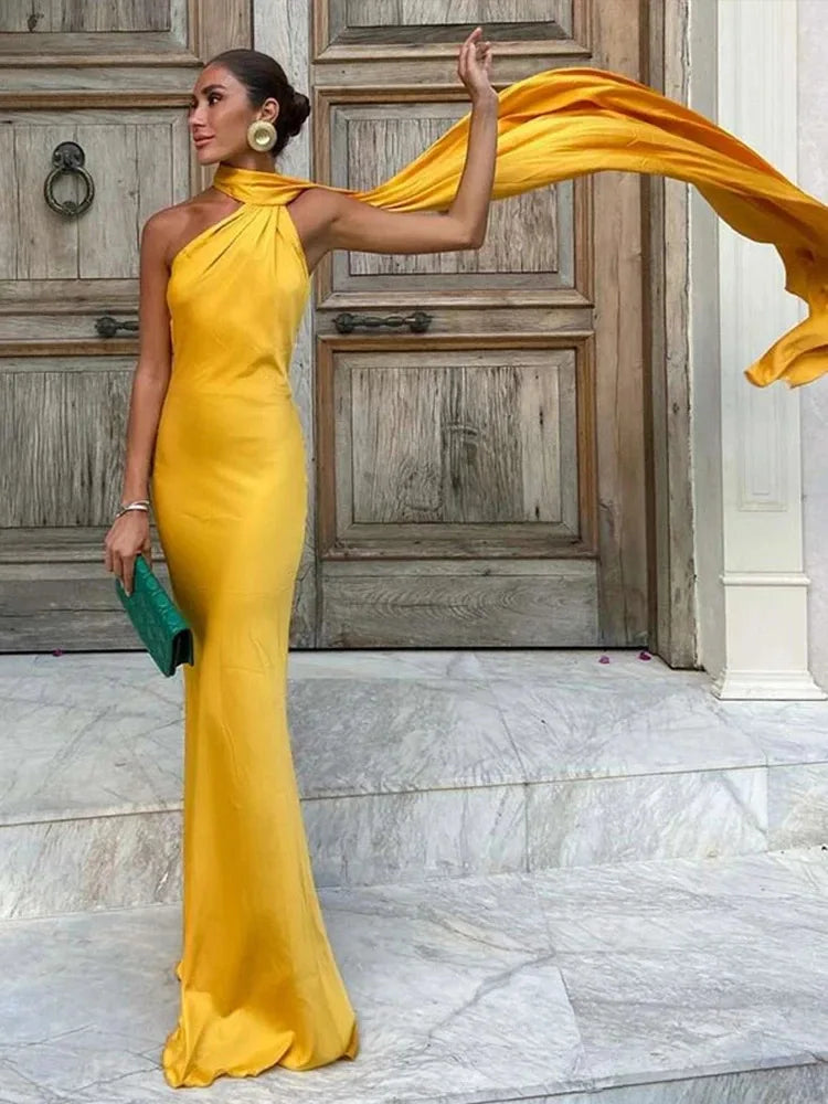 CELINE | VESTIDO MAXI SILUETA ELEGANTE