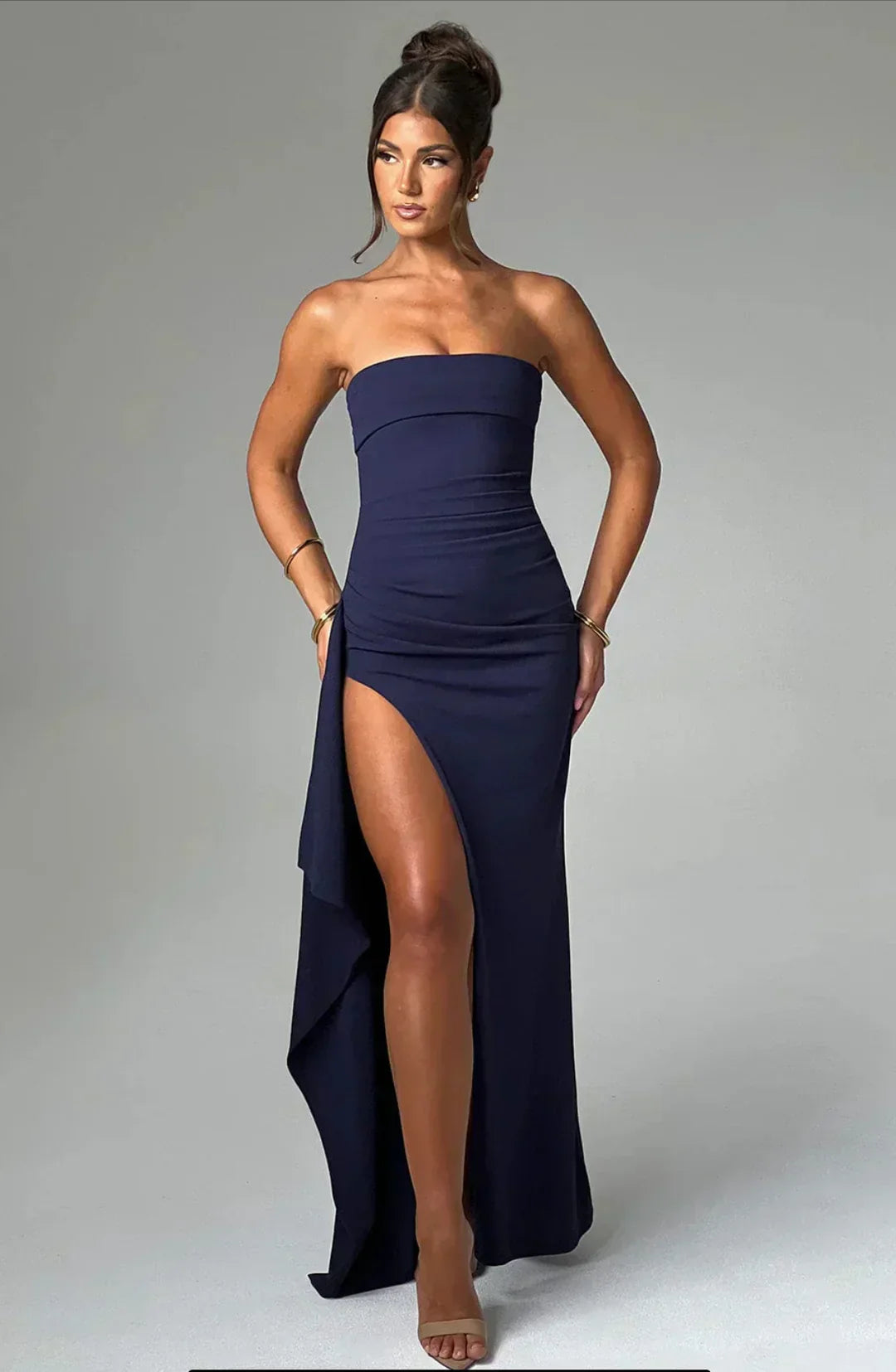 STACY | VESTIDO MAXI ESCOTE HOMBROS