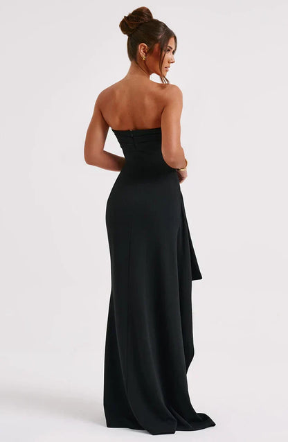 STACY | VESTIDO MAXI ESCOTE HOMBROS