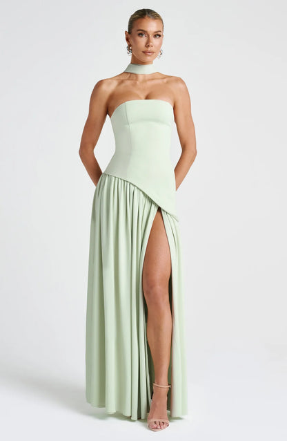 SELENE | VESTIDO MAXI CORTE IMPERIAL