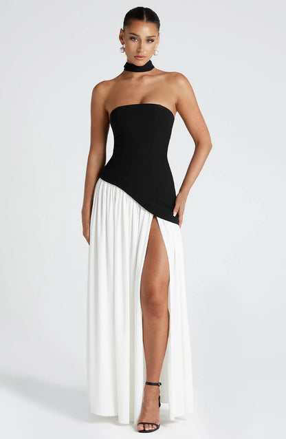 SELENE | VESTIDO MAXI CORTE IMPERIAL
