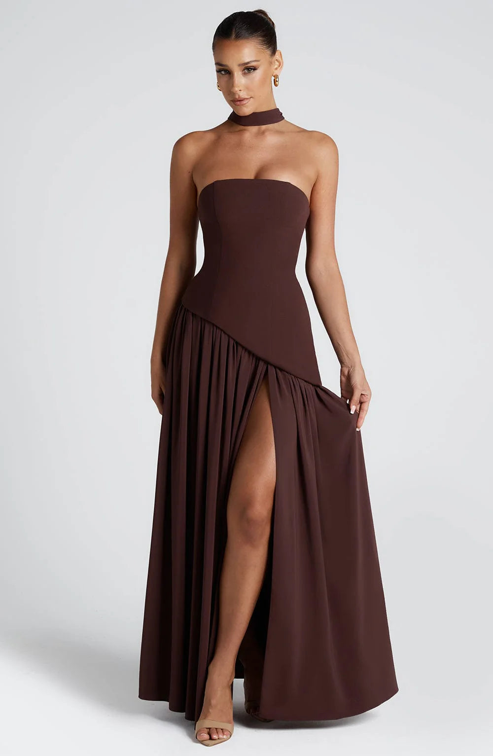 SELENE | VESTIDO MAXI CORTE IMPERIAL