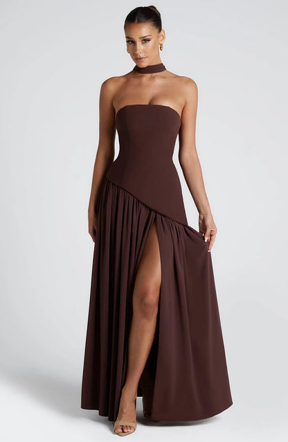 SELENE | VESTIDO MAXI CORTE IMPERIAL