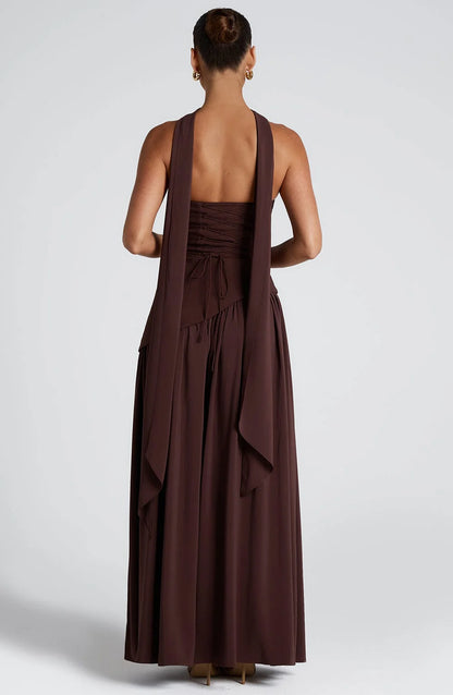 SELENE | VESTIDO MAXI CORTE IMPERIAL