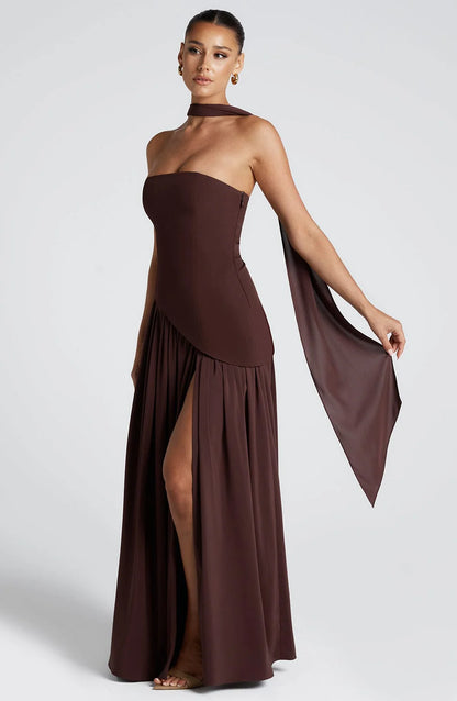 SELENE | VESTIDO MAXI CORTE IMPERIAL