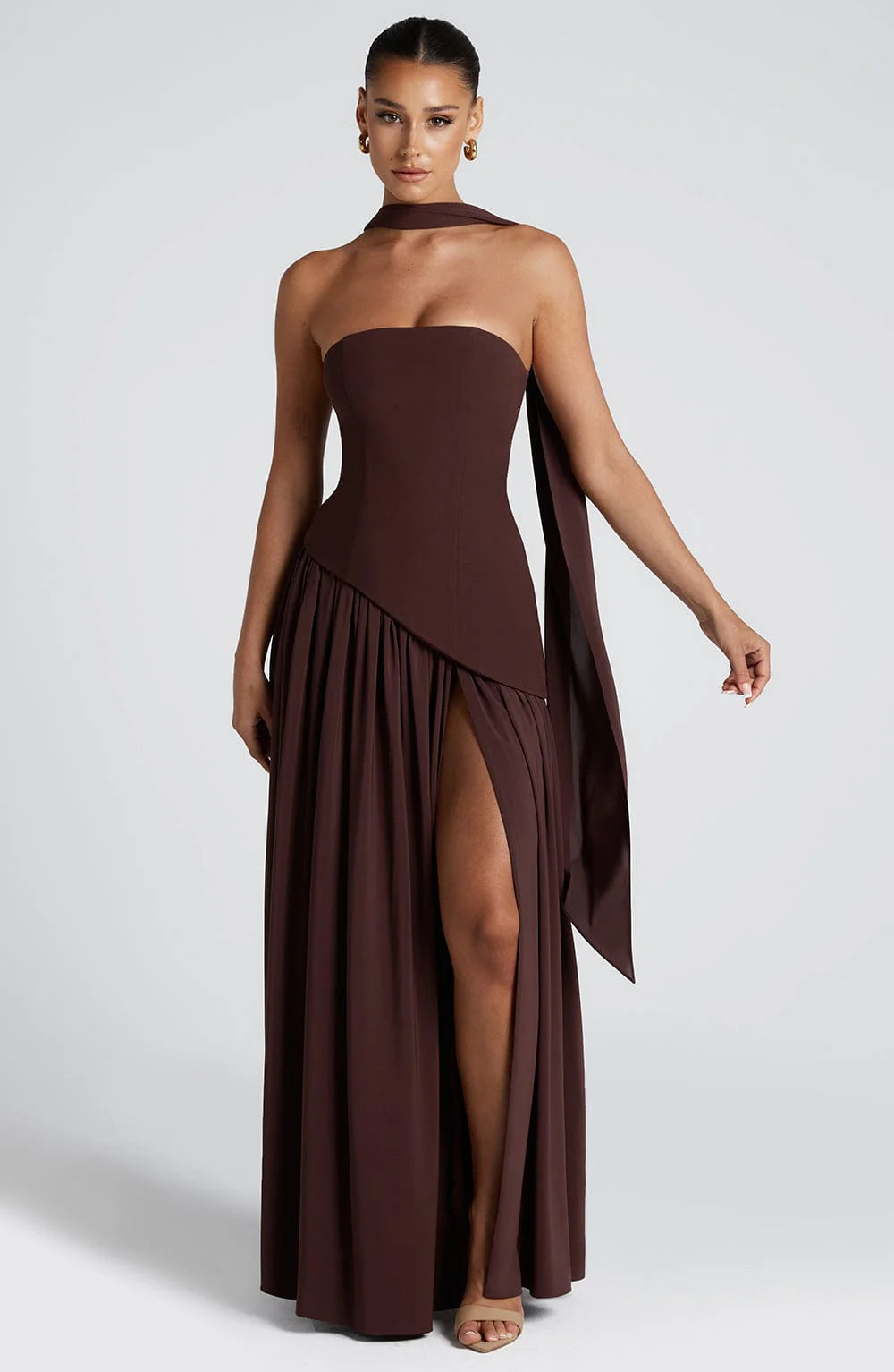 SELENE | VESTIDO MAXI CORTE IMPERIAL