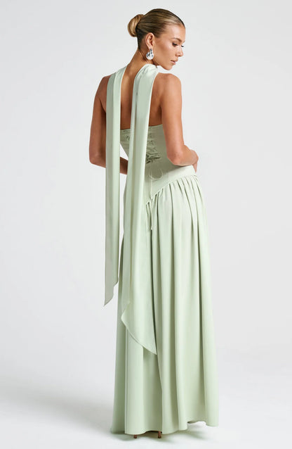SELENE | VESTIDO MAXI CORTE IMPERIAL