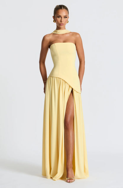 SELENE | VESTIDO MAXI CORTE IMPERIAL